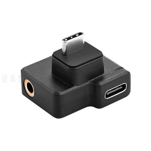 USB-C Audio Adapter for DJI OSMO ACTION Camera Type C Male to Female 3.5mm AUX Microphone Jack Converter