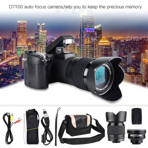 HD 1080P Digital Camera 3.0inch TFT Screen Professional Camera with 0.5X Wide Angle Lens & 16-24X Zoom Telephoto Lens