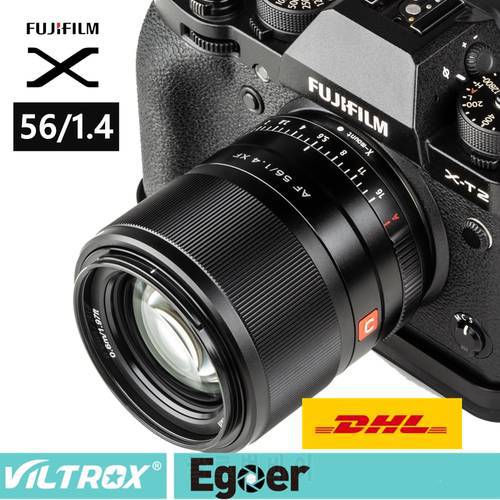 Viltrox 56mm f1.4 STM Autofocus lens for Fuji X-mount Mirrorless cameras X-Pro3 X-T2 X-T3 X-T4 X-T20 XT-30