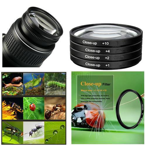 46mm Close-Up Filter Set & Case (+1+2 +4 +10) for Nikon Z fc ZFC Z50 w/ 16-50mm lens / Olympus PEN-F w/ M.Zuiko 17mm F1.8 Lens