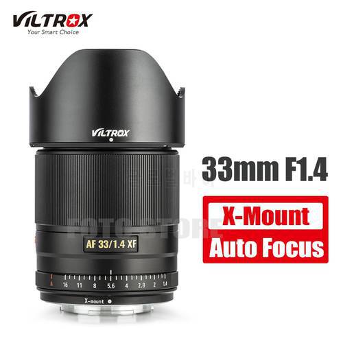 Viltrox 33mm F1.4 Lens AF Auto Focus Lens STM XF Camera Fixed Lens for Fujifilm FUJI X mount camera XT3 XT30 XT20 XE1 XT10