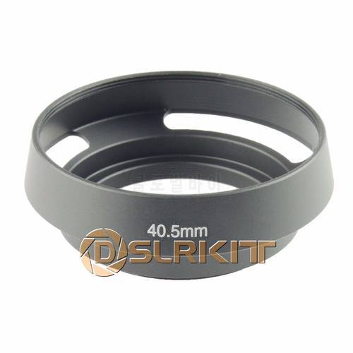 40.5mm Metal Black Vented Lens Hood for Canon Olympus Leica M Contax Fujifilm Sony