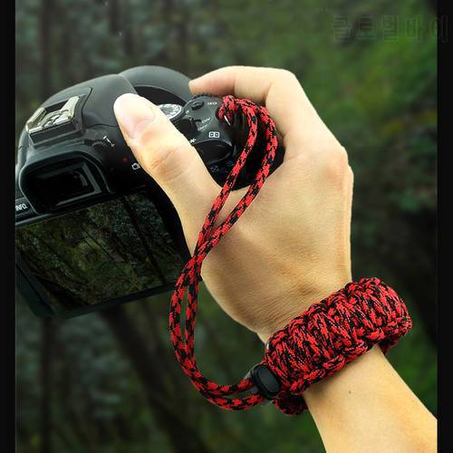 Camera Wrist Hand Strap for Canon EOS R5 R6 RP 5DII 5D3 5DIV 6DII 80D 90D 770D 800D 250D SL3 SL2 Grip Paracord Braided Wristband