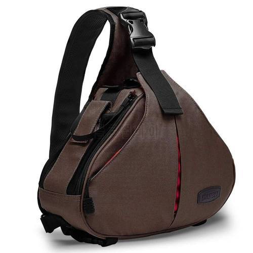 DSLR Camera Bag Photo Sling Bags Shoulder Waterproof Backpack Padded Case with Rain Cover for Canon Sony Nikon Fujifilm