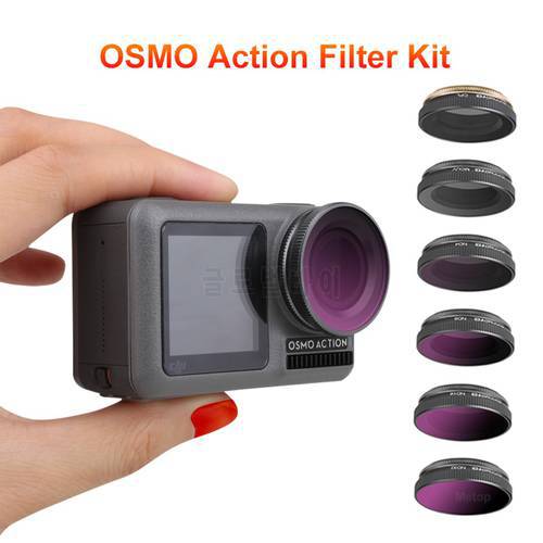 Camera Filters OSMO Action CPL/ND4/ND8/ND16/ND32 PL Circular Polarizer Filter for DJI OSMO Action Camera Acessories