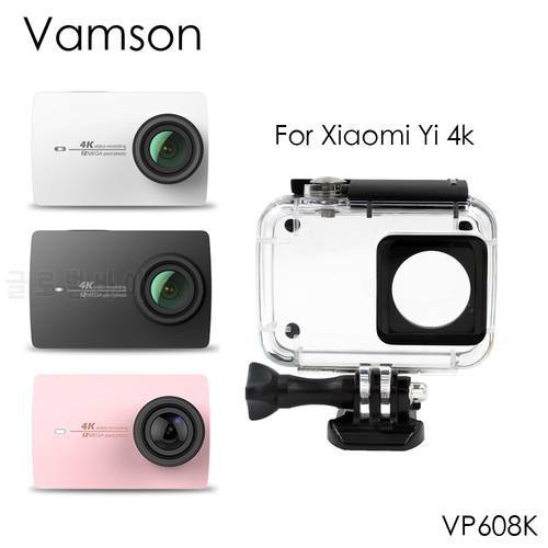 Vamson 60m Waterproof Case Protective Housing Case Diving For Xiaomi for Yi 4K Sports Camera 2 VP608K