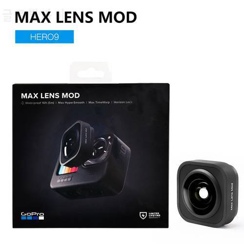 GoPro Max Lens Mod Stabilization Ultra-wide angle 155˚ FOV for HERO 11 / 10 / 9 Black Original Official Go Pro Accessory