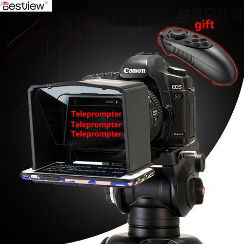 Smartphone Teleprompter for Canon Nikon Sony Camera Photo Studio DSLR for Youtube Vlog Interview Video Camera TV station