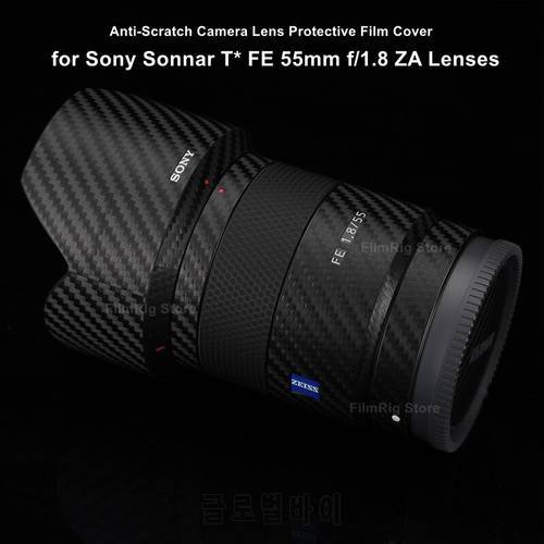 55 1.8 Lens Stickers Premium Skin For Sony Sonnar T FE 55mm f/1.8 ZA SEL55F18Z Lens Protector Film Wrap Cover Sticker
