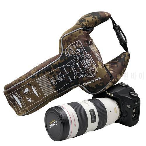 DSLR Camera Bag Pouch Case for Canon Nikon with 70-200mm 70-300mm EF 28-300 80-400 100-400 protective Storage shockproof
