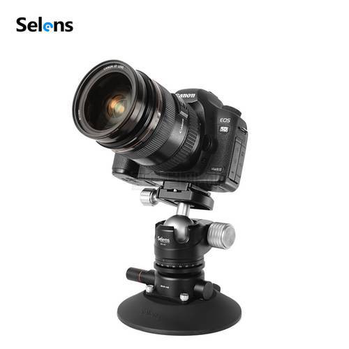 Selens 5.9 Inch Power Grip Vacuum Suction Cup Camera Mount System for DSLR Camera Video Smart Phone Gopro