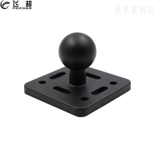 Motorcycle Round Square Mounting Base Aluminum Rubber 1 inch Tripod Ball Head for Gopro for Ram Mounts for Garmin DSLR Camera