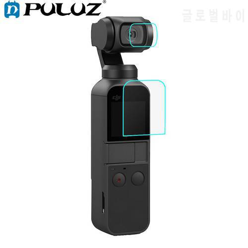 PULUZ HD Tempered Glass Lens Protector + Screen Film for DJI OSMO Pocket Camera Gimbal Accessory