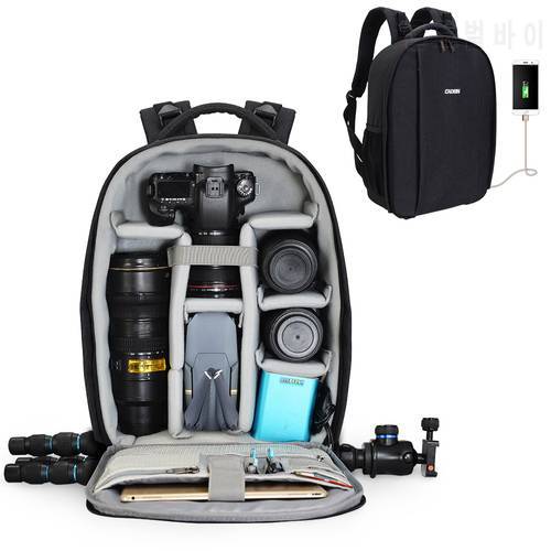 CADeN DSLR Camera Backpacks Large Capacity Shockproof Bags For Nikon Canon Sony SLR Lens Tripod Unisex Outdoor Travel Laptop Bag