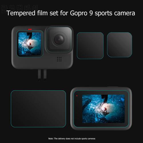 Tempered Glass Display Screen Protector Film for Gopro Hero 9 Sports Camera Lens Protective Guard Cover