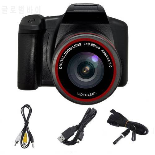 Portable HD Camera Digital SLR Camera 2.4 Inch TFT LCD Screen 1080P 16X Optical Zoom Anti-Shake Professional 1080P SLR Camera