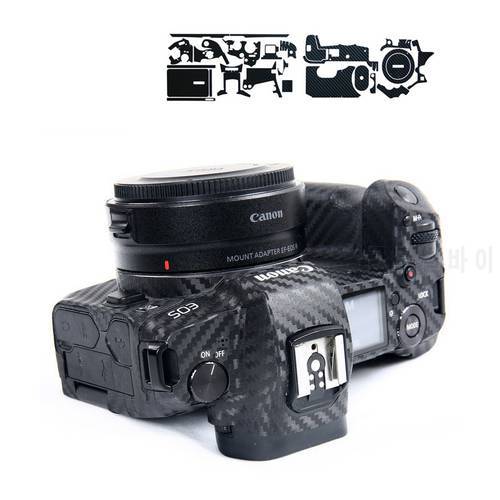 Anti-Scratch Camera Body Carbon Fiber Film for Canon EOS R R3 R5 R5C R6 RP R7 R10 M50 MarkII M6II Protective skin sticker