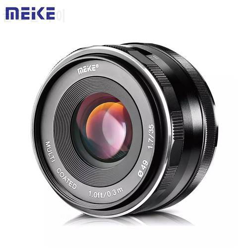 Meike Camera 35mm F1.7 Aperture Manual Focus Lens for Canon Eosm Nikon1 M43 Gh5 Sony Nex7 A7 A6500 Fujifilm X-A3 XE3 XM1 XT20