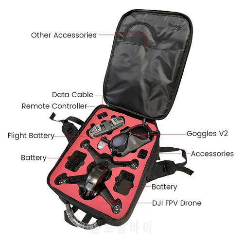 Backpack For DJI FPV Shoulder Bag Carrying Case Outdoor Travel Bag for DJI FPV Combo Drone Goggles Tool Accessories Storage Bag