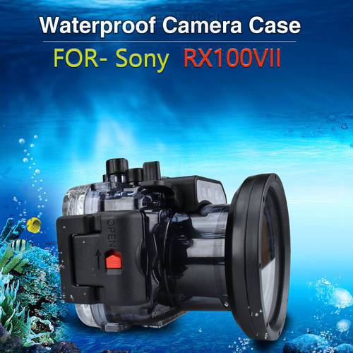 For Sony RX100 Mark 7 VII60m Camera Waterproof Housing Underwater Sumergible Case Scuba Diving Photography Videography Accessory