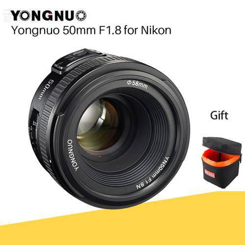 YONGNUO YN50MM F1.8 Camera Lens for Nikon D800 D5100 D5200 D5300 Large Aperture AF MF DSLR Camera Lens For Sony ZV-1 RX100 VII
