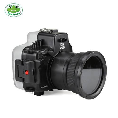 Waterproof Housing Case for Canon EOS 760D 18-55 18-135 mm Camera Underwater 40m Photograpy Impermeable Protective Case Cover