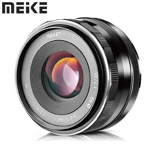 Meike 35mm f1.7 manual focus lens APS-C for Sony E Mount A5100 A6000 A6300 A6400 A6500 A6600 A7 A7II A7III NEX 3 6 7 5 5R 5N 3N