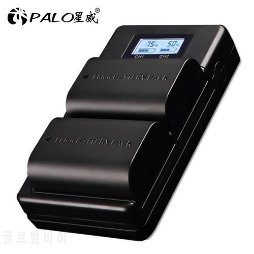 PALO LP-E5 LP-E6 LP-E8 LP-E10 LP-E12 LP-E17 LP E5 E6 E8 E10 E12 E17 battery USB Dual smart charger for Canon battery chargers