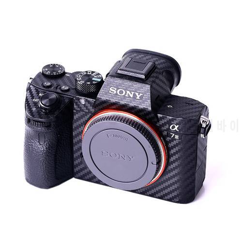 Anti-Scratch Camera Body Cover Skin For Sony A7R MarkIII A7R3 A7III A7M3 A7R3A Carbon Fiber Film protective shell Sticker
