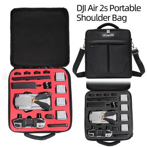 Upgrade Portable Waterproof Shoulder Bag Drone Handbag Anti Shock Carry Box Case for DJI Mavic Air 2S/Air 2 Drone Accessories