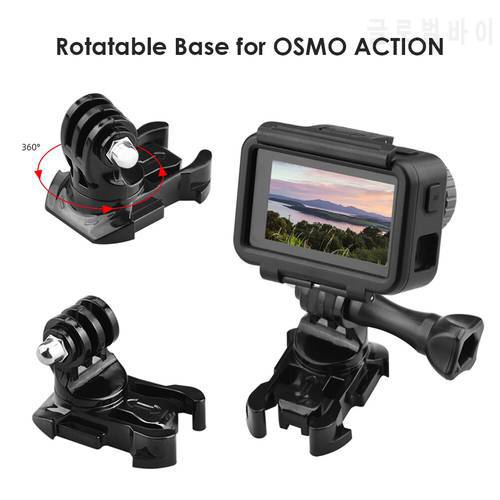 360 Degree Rotation Quick Release Buckle Vertical Surface Mount Adapter Universal for DJI Osmo Action GoPro Action Camera Access