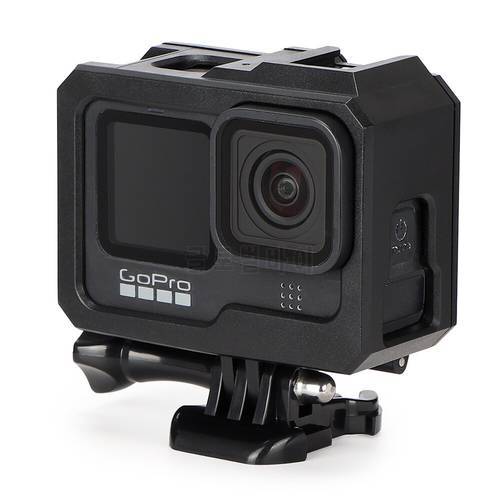 Black Plastic Diving Case For GoPro Hero 9 Protective Cover Housing Mount For Go Pro Hero 9/Gopro 10 Camera Accessories