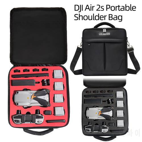 for DJI Air 2S Portable Shoulder Bag Single Carrying Case Waterproof Handbag Scratch Proof Box for Mavic Air 2 Box Accessories
