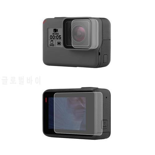 Camera Tempered Glass Protector Lens LCD Front Screen Protective Film for GOPRO Hero 5/Hero 6/Hero 7 Black Action Camera