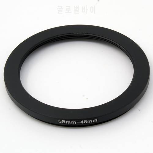 58-48 Step Down Filter Ring 58mm x0.75 Male to 48mm x0.75 Female Lens adapter