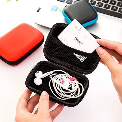 Earphone Storage Bag Mobile Phone Data Cable Charger Storage Box Arphone Storage Carrying Hard Bag Box Case For Headphone