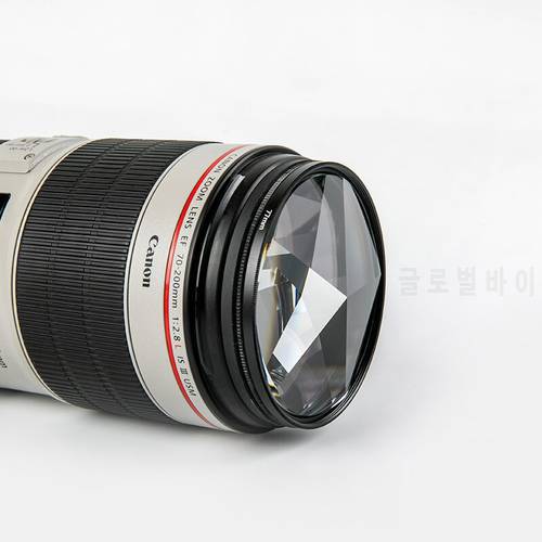 77mm Pentaprism SLR Accessories Filters Camera Filter prisme Photography Glass Prisma Foreground Blur Film and Television Props