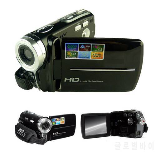 Digital Camera 3.0 inch Rotating Screen HD Video DVR Recorder Li-ion Battery Gift DV Cameras 16X Zoom Photographic Camera