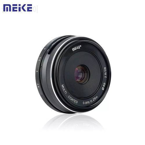 Meike 28mm F2.8 Manual Focusing Lens Metal Body Multi Coated APS-C for Canon Nikon Sony Fujifilm Olympus Panasonic Lumix