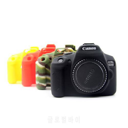 Silicone Camera Case bag for Canon EOS 1500D 1300D 2000D Rebel T6 T7 Kiss X80 X90 Rubber Camera Cover Skin DSLR Shell