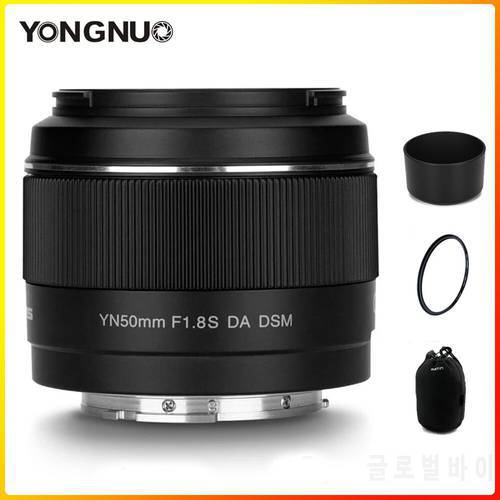 Yongnuo 50mm f1.8 DA DSM APS-C Auto Focus AF Lens for Sony E-Mount Camera a6500 a6400 a6300 a6000 a7C A6100 a6600 A7R III/IV