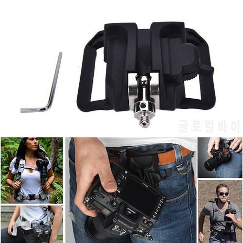 Loading Holster Hanger Quick Strap Waist Belt Buckle Button Mount Clip Camera Video Bags For Sony / Canon / Nikon Camera