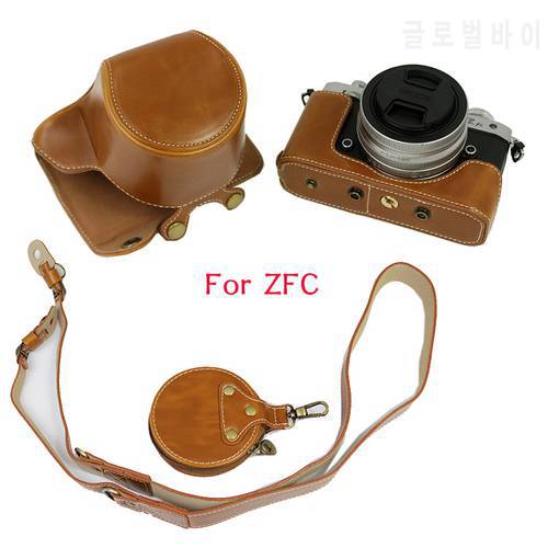 PU Leather Case Camera bag Cover For Nikon ZFC Z-FC with 16-50mm or 28mm lens Half Body Shell Battery Opening