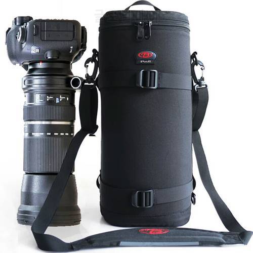 Thick Strong Telephoto Lens Pouch Bag Case for Tamron & Sigma 150-600mm Nikon 200-500mm 300mm Canon RF800mm F11 Sony 200-600mm
