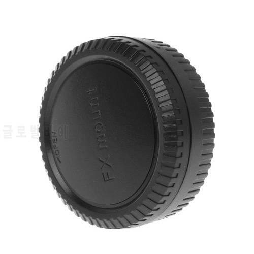 Rear Lens Body Cap Camera Cover Anti-dust Protection Plastic Black for Fuji Fujifilm FX X Mount fits the camera and lens perfect