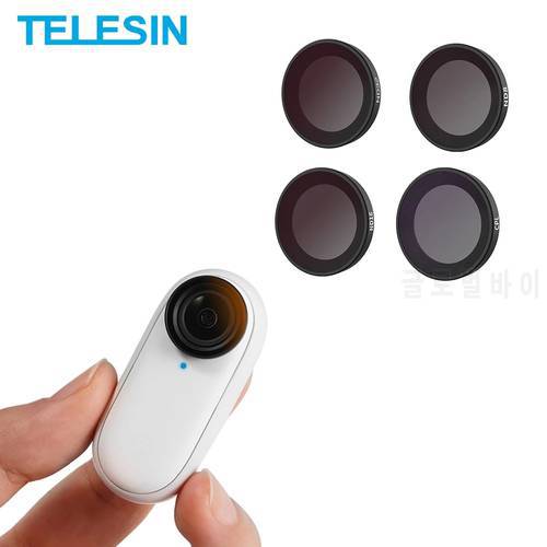 TELESIN For Insta360 Go2 CPL ND Lens Filter Set Optical Glass Aluminum Alloy Frame For Insta360 Go2 Thumb Sports Accessories