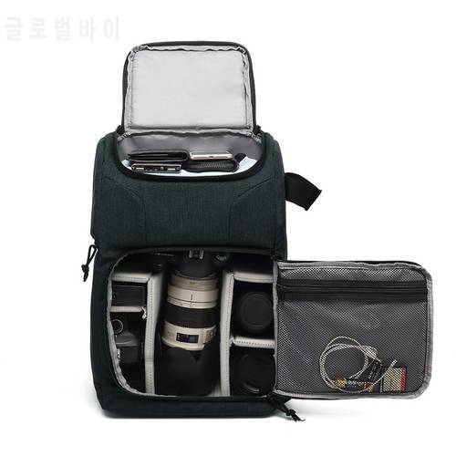 Multi-functional Waterproof dslr Camera photo lens Bag Backpack Knapsack Large Capacity Portable Travel for Outside Photography
