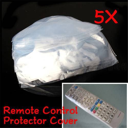 5pcs Heat Shrink Film Remote Control Protector Cover TV Air-Conditioner Video Remote Controller Surface Screen Protector