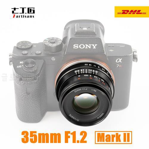 7artisans 35mm F1.2 II Camera Lens Large Aperture Portrait Lens for Nikon Z M4/3 Fuji X Sony E Canon EF M EOS-M mount Cameras