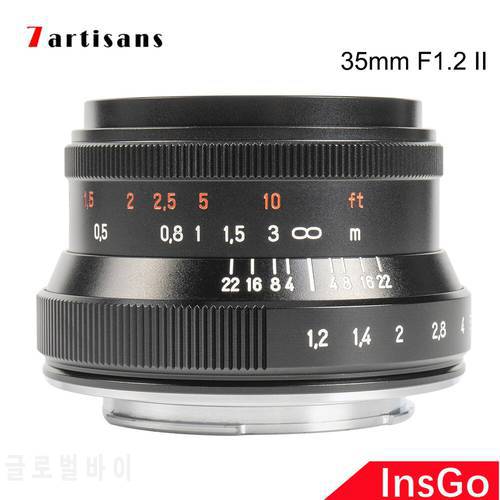 7artisans 35mm F1.2 II Prime Lens for Nikon Z M4/3 Fuji X Sony E Canon EF M EOS-M Mount Cameras